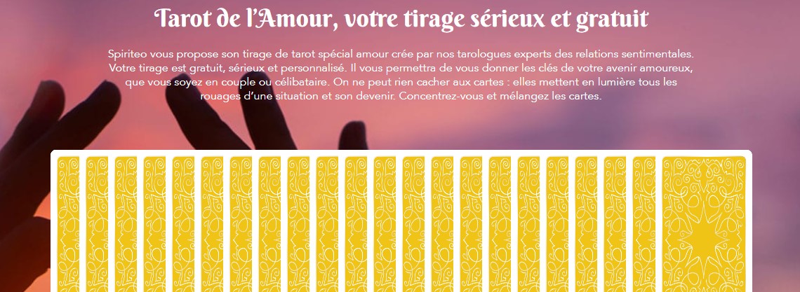 tarot amour gratuit en ligne