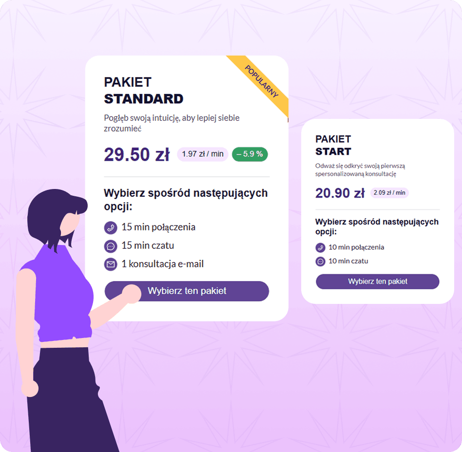 Krok 2: Wybierz pakiet przedpłacony